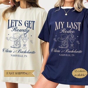Custom Last Rodeo Bachelorette Shirts, Rodeo Bachelorette Party Shirts, Western Bachelorette Party, Nashville Bachelorette, Cowgirl Bach