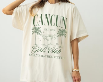 Cancun Bachelorette Party Shirt: Custom Beach Fiesta Tee