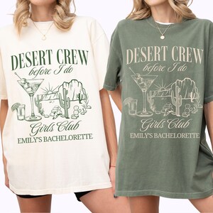 Comfort Colors Desert Bachelorette Shirt: Sedona Crewneck Tee