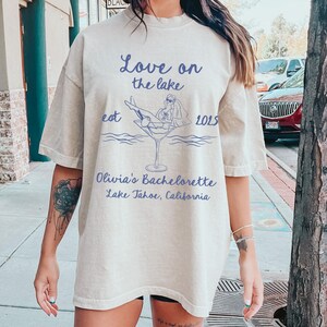 Love on the Lake Bachelorette Shirt, Custom Camp Bach Party Shirts, Camping Girls Trip, Hiking Bride Tee, Bach Gifts