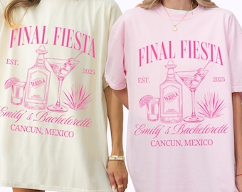 Final Fiesta Bachelorette Party Shirt: Custom Tequila Beach Tee