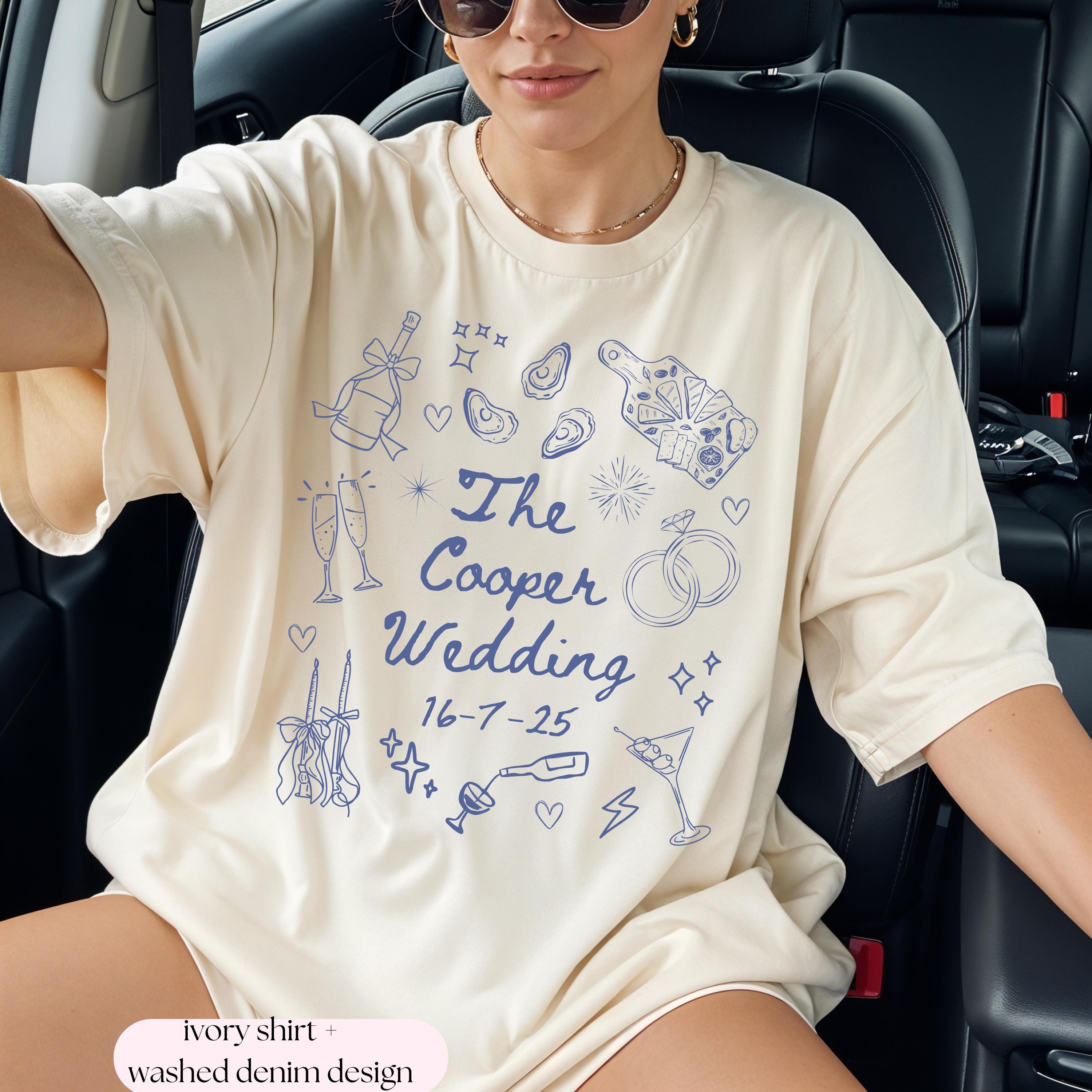 Wedding Merch Examples Cocktail Wedding Shirt With Location, Wedding Party Social Club ...
