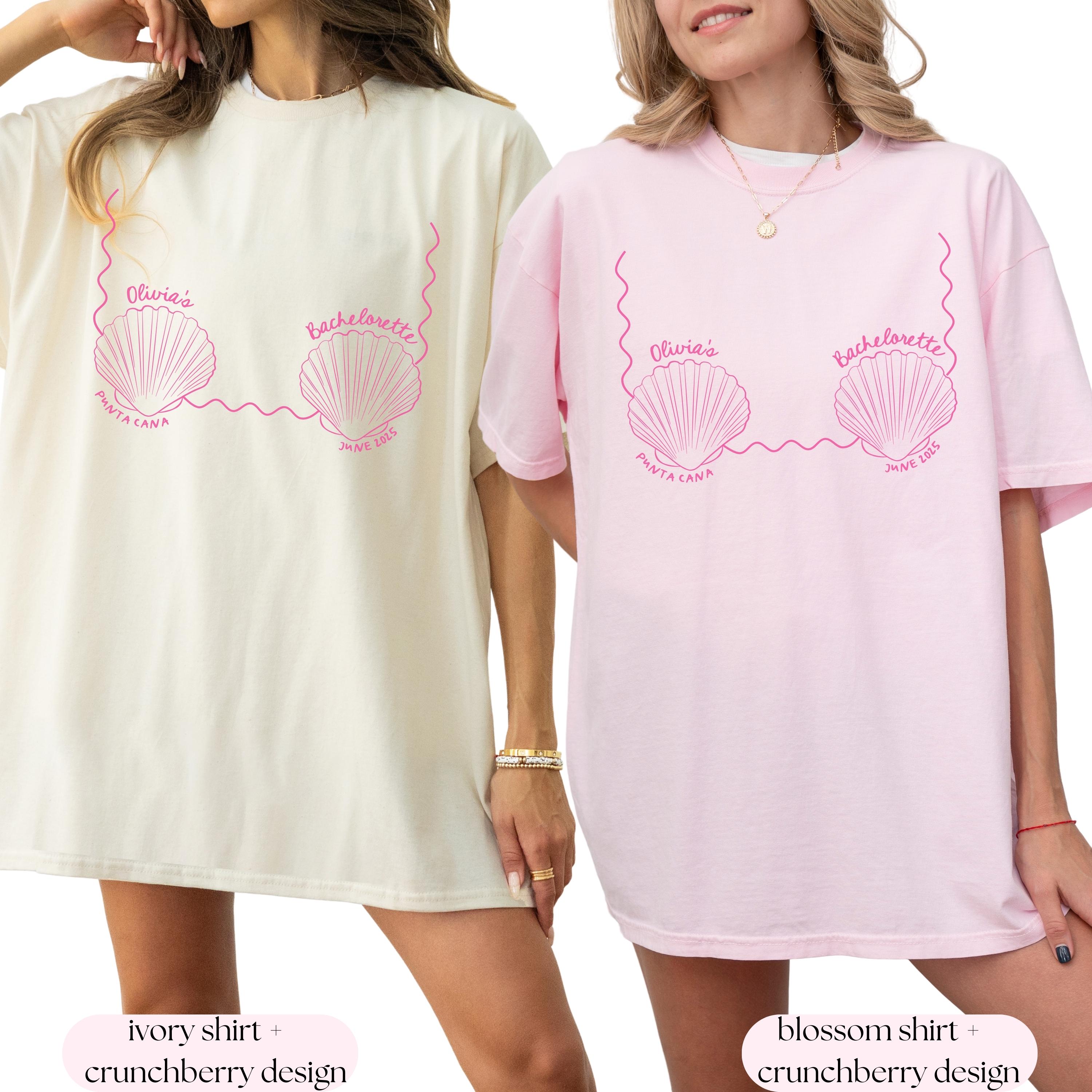 Custom Comfort Colors Bachelorette Shirt: Beach Mermaid Design