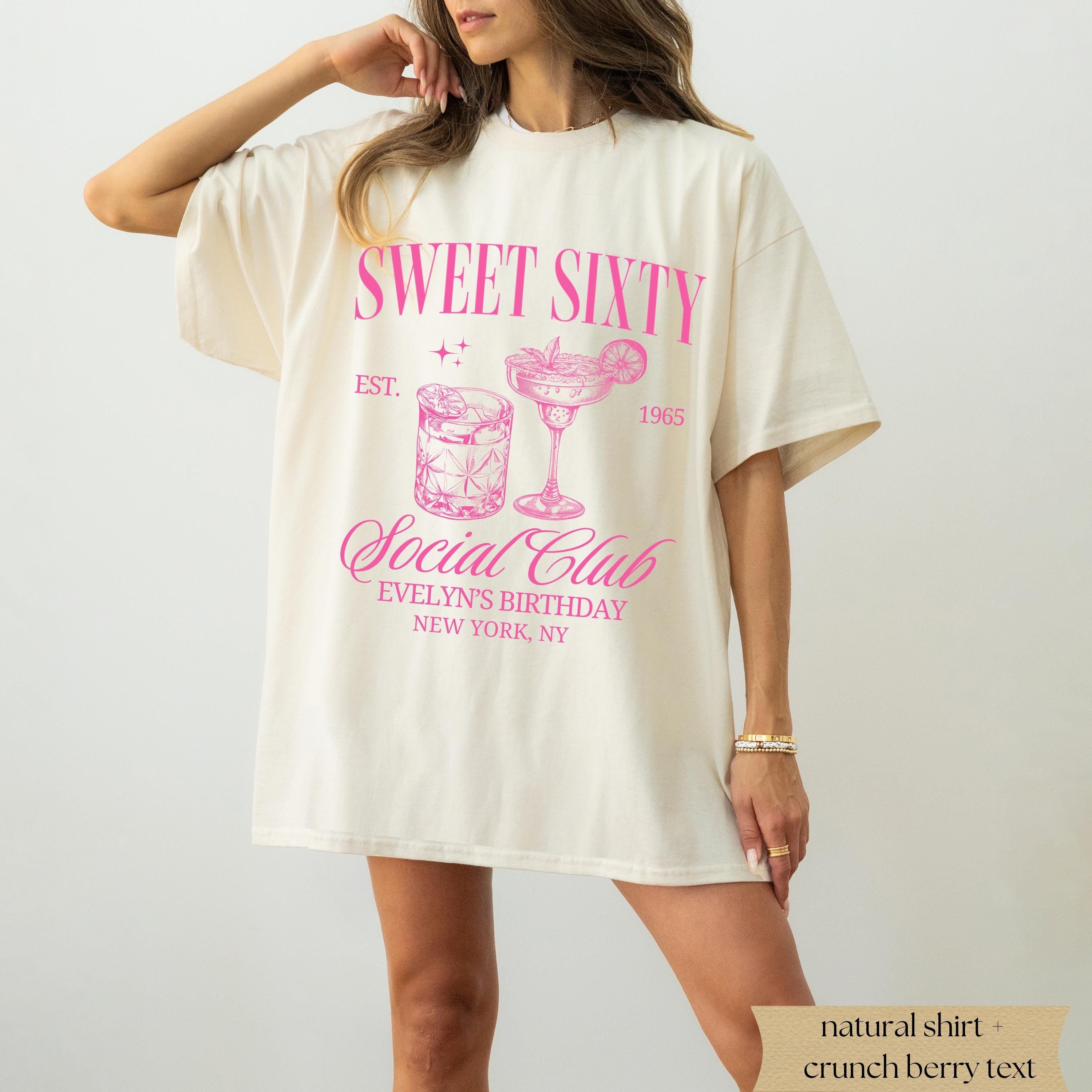 Comfort Colors 60th Birthday Shirt: Cocktail Party Tee