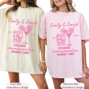 Wedding Merch Examples Custom Wedding Shirt Cocktail Wedding Tshirt Toss Wedding Merch Newly ...