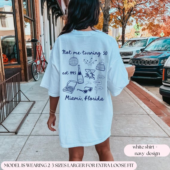 Dirty Thirty Birthday Shirt: Comfort Colors 30th Party Tee