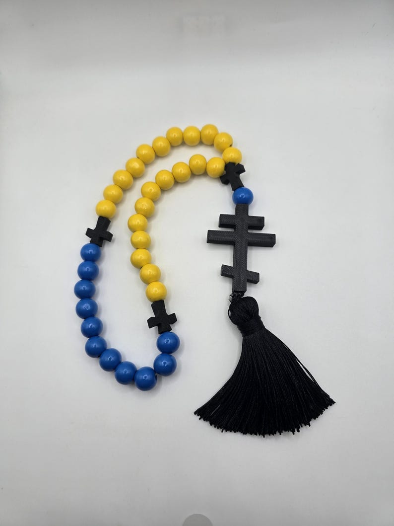 Orthodox Prayer Rope – Komboskini with Cross and Tassel Ukraine