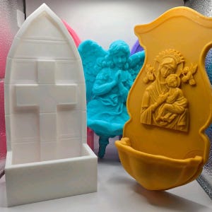 Wall-Hanging Holy Water fonts