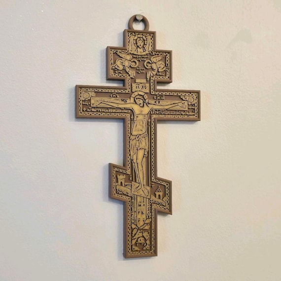 Eastern Orthodox Cross - 3D Printed - Etsy