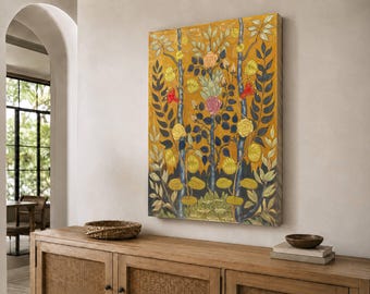 Emile Bernard Les Roses Canvas Art – Vintage Floral Painting Print