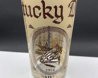 1974 Kentucky DERBY Julep Glass 1st time Secretariat Triple Crown is Listed!