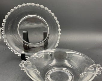 Set von 2 Vintage Candlewick Imperial Glasschälchen