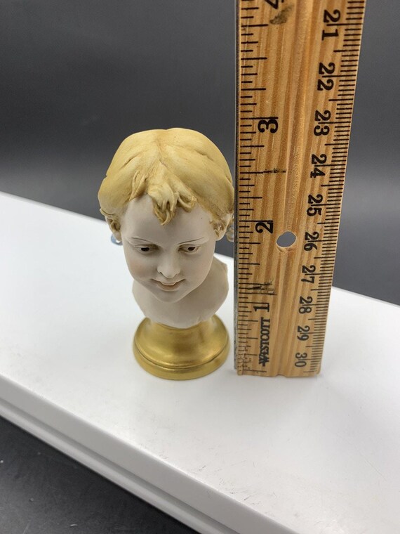 Vintage Italian Triade Benacchio Porcelain Small Bust Figurine of