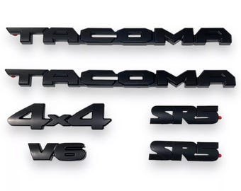 Tacoma 3rd Gen 2016-2023 Blackout Emblem Overlay TRD Off Road SR5 Accessories, 2014-2024