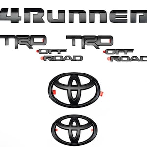 Nakładka na emblemat Blackout 4Runner 5th Gen TRD Off Road Limited Akcesoria, 2014-2024