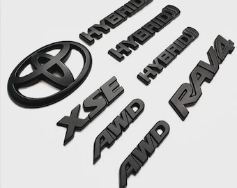 Verduisterende embleemoverlay Rav4 XSE 2019-2025 Blackout-embleemoverlay