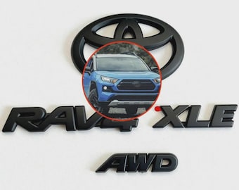 Blackout-embleemoverlay Rav4 XLE 2019-2025 Blackout-embleemoverlay
