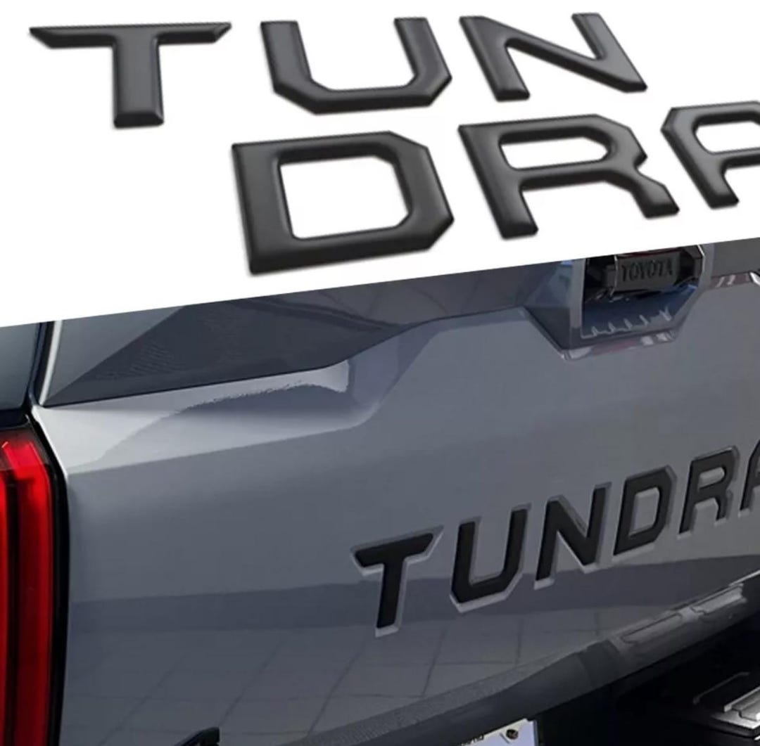 2022 2023 2024 2025 2026 TUNDRA テールゲートレター用マットブラック 