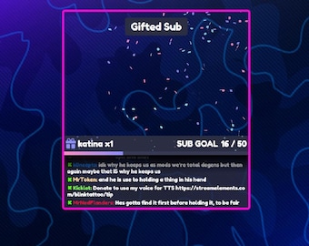 Reaktives Chat Cam Widget Twitch / Kick / Youtube