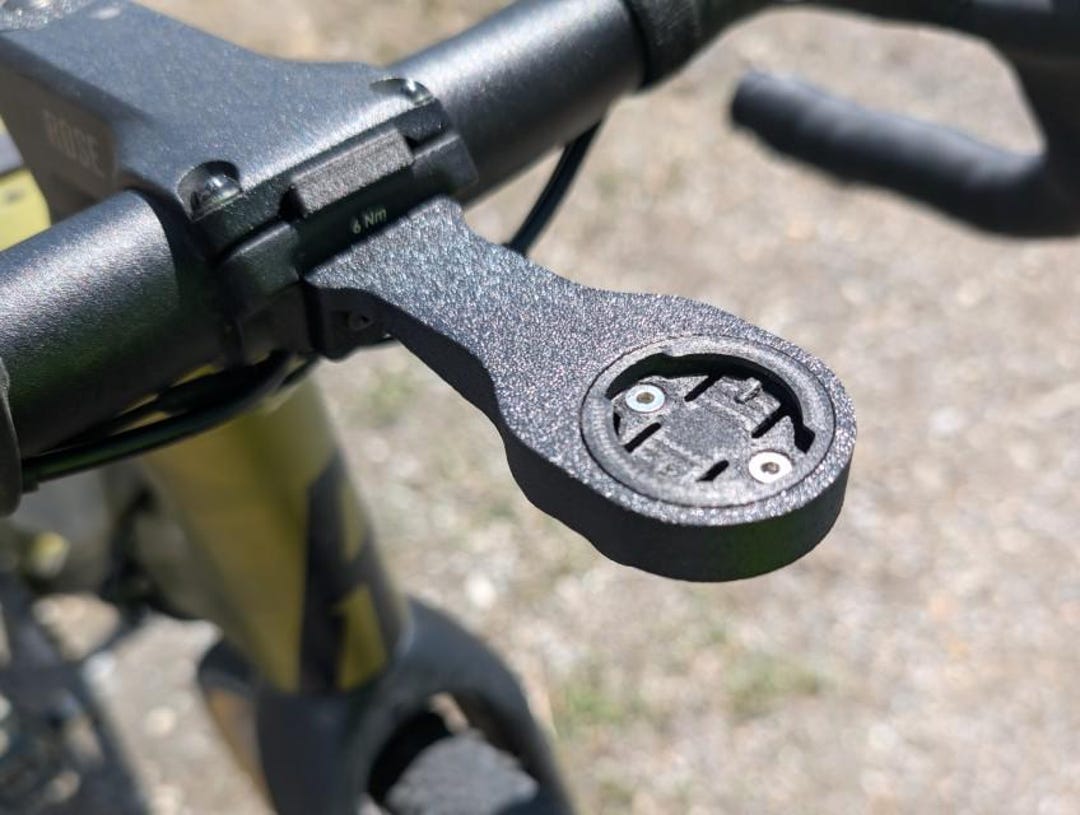 Supporto GPS Per Bici In Alluminio - Attacco Manubrio Per Computer Garmin E Wahoo (Modello M1)
