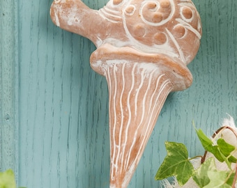 Snail Water Spike, Terracotta Plant Water Spikes, Automatic Watering Spike, Indoor Ceramic Planter, Vintage Planter Decor, Garden Art