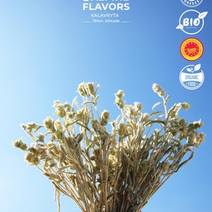Remedy Calm Tea from Greek Mountains - Sideritis Authentic Greek Mountain Tea - Bio Herbal for boost Immunity, Caffeine Free