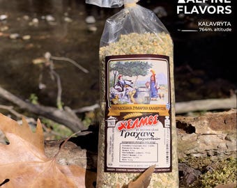 Pasta griega de verduras Trahanas hecha a mano - Monte Helmos, Kalavryta (500 g/17,6 oz)