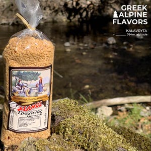 Trachanas Spicy Traditional Greek Trahanas from Mount Helmos - Handmade Kalavryta Pasta 500gr/17.6oz