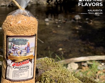 Trachanas Pasta griega tradicional picante Trachanas del monte Helmos - Pasta Kalavryta hecha a mano 500 gr/17,6 oz