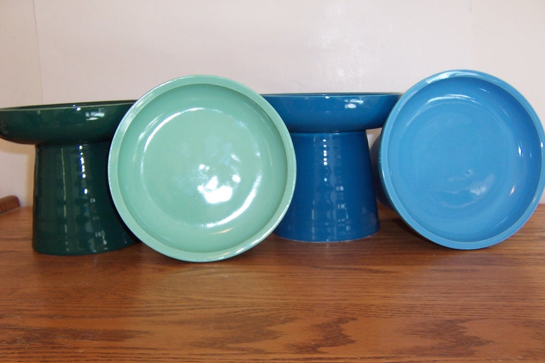 Canadian Made Raised Stoneware Cat Dog Dish for Fresh or Etsy