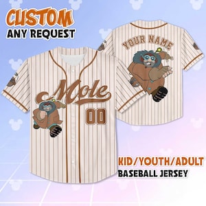 Personalized Atlantis The Mole Baseball Jersey, Custom Atlantis Shirt, Disney Mole Outfit, Atlantis The Lost Empire Gift for Fans