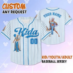 Personalized Princess Kida Nedakh Baseball Jersey, Custom Atlantis Shirt, Disney Kida Outfit, Atlantis The Lost Empire Gift for Fans