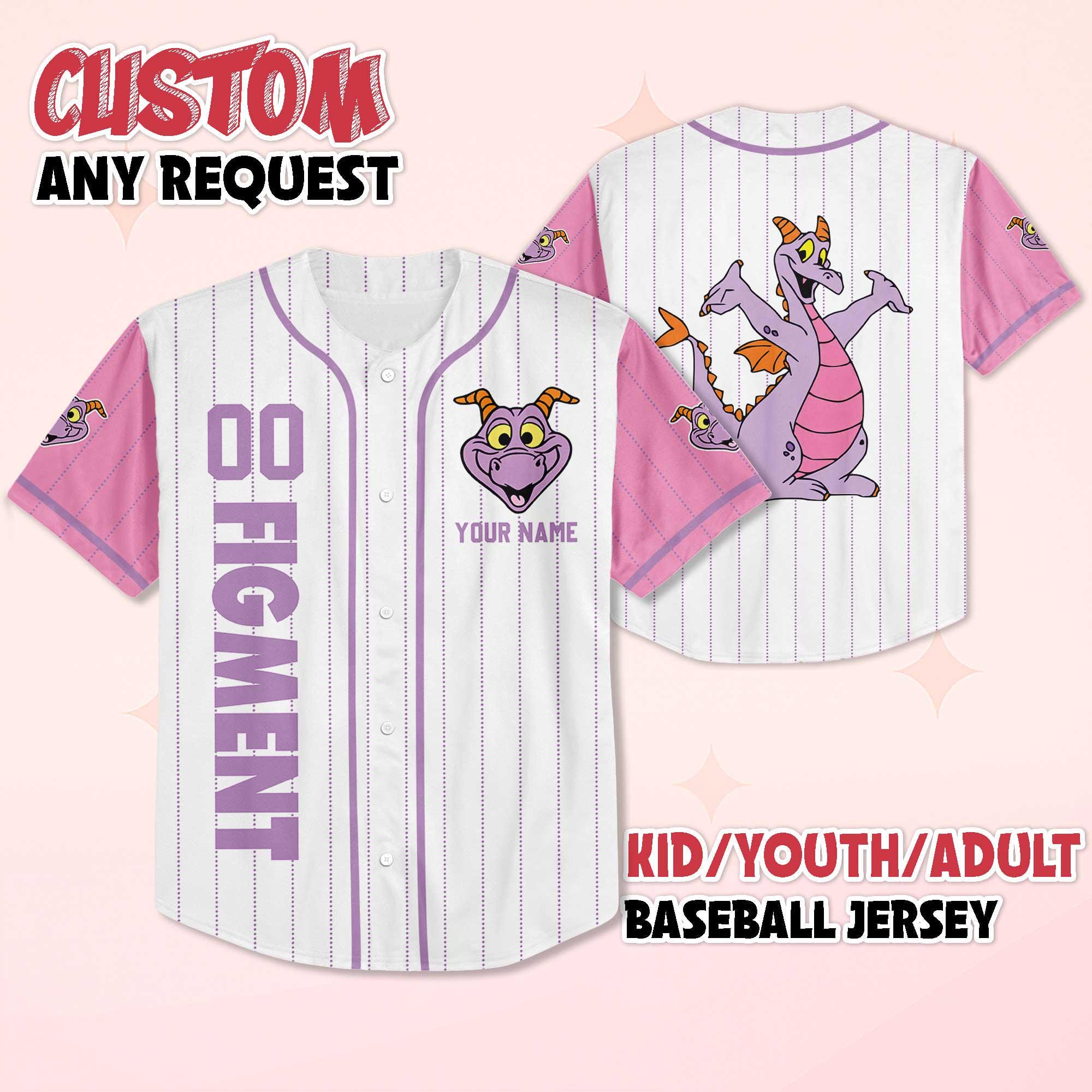 Discover Custom Figment Baseball Jersey, Disney Figment Little Spark Shirt, Matching Disney Trip Outfit, Birthday Gift