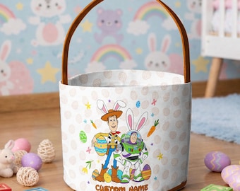 Buzz Lightyear & Woody Bunny Easter Basket, Buzz Lightyear Woody Bunny Easter Egg Hunt Basket, Disneyland Family Easter Trip 2026
