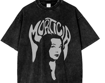 Vintage Morticia Addams T-Shirt: Retro Horror Tee, Organic Cotton