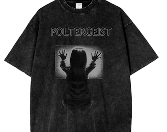 Vintage Poltergeist T-Shirt | Retro Horror Shirt | Halloween T-Shirt | Scary T-Shirt | Horror Tee | Monster Shirt | Washed Oversize Shirt
