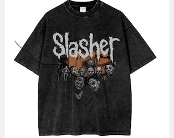 Camiseta de terror vintage de Slasher: Camiseta retro de Halloween