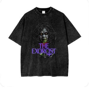 Vintage Exorcist T-Shirt | Retro Horror Shirt | Halloween T-Shirt | Scary T-Shirt | Horror Tee | Monster Shirt | Washed Oversize Shirt