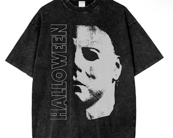 Vintage Michael Myers  T-Shirt | Retro Horror Shirt | Halloween T-Shirt | Scary T-Shirt | Horror Tee | Monster Shirt | Washed Oversize Shirt