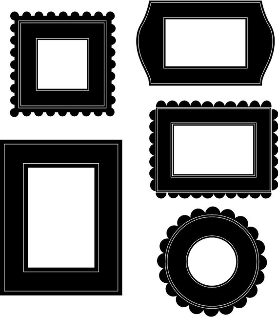 Items similar to Solid or Multi Colored Picture Frame Vinyl Decals