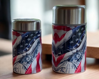 Insulated Patriotic Food Jars (thermos)