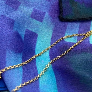 Plain Gold Necklace, 18ct Gold Vermeil Belcher Chain Different Lengths 16&quot;, 18&quot;, 20&quot;, 24&quot; , Fine Gold Chain, Simple Gold Chain