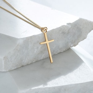 Collier Pendentif Croix Or Vermeil