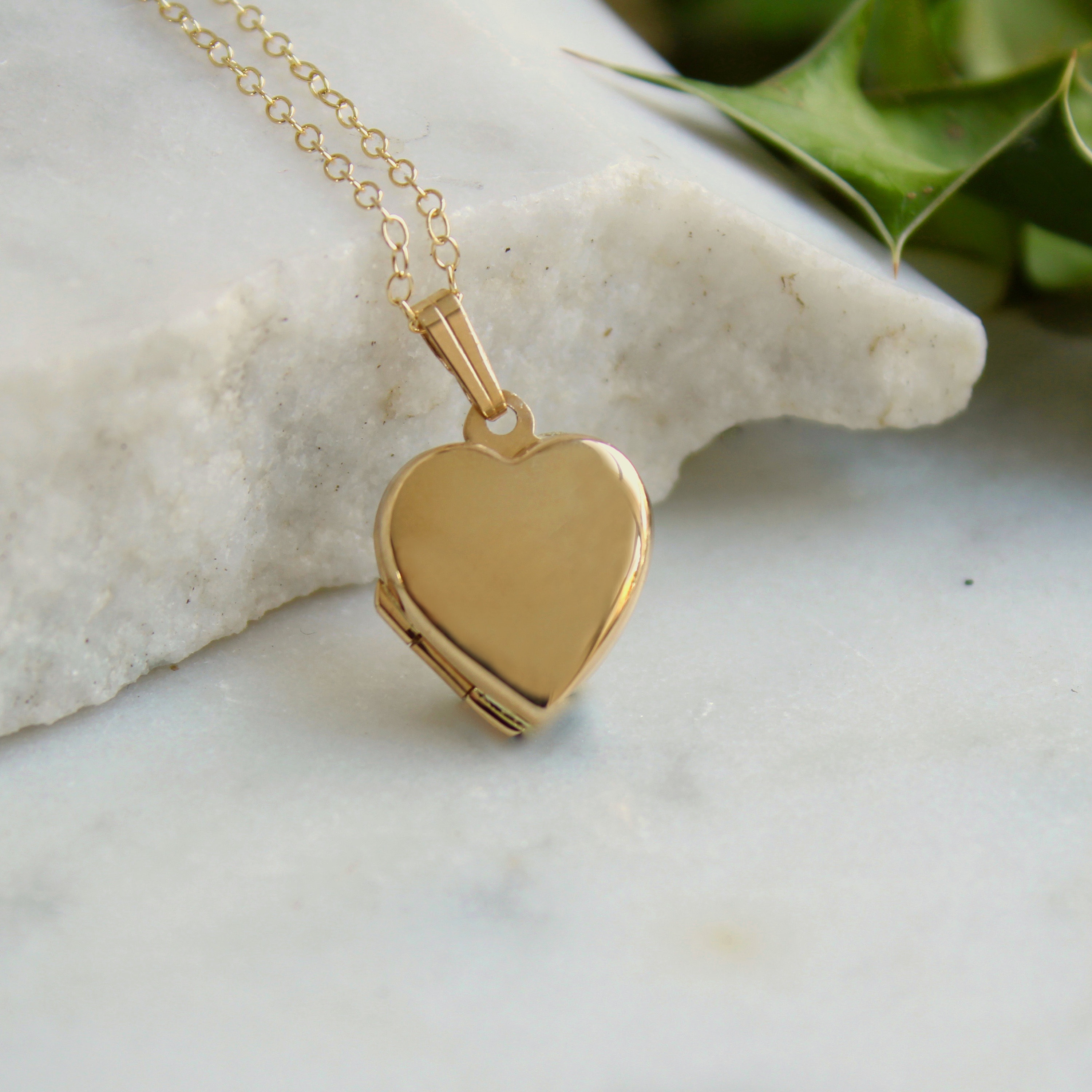 Solid Gold Heart Locket 9ct Gold Etsy