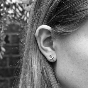 Tiny Bee Stud Earrings Gold Vermeil