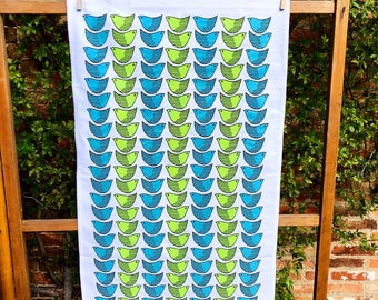 Linge à vaisselle Blue Bird, torchon 100 % coton, torchon de cuisine, cadeau fête des mères TT07