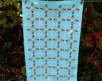 Busy Bee Tea Towel 100% Cotton Dishtowel Kitchen Towel Mother's Day Gift TT04