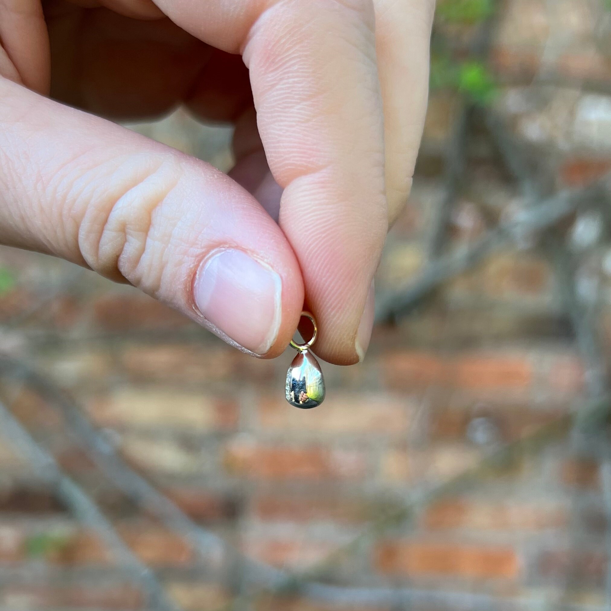 [leeENoir] 韓国アクセ☆925silver☆Mini Egg Ball Necklace Designer fashion, Seoul-fully created | W Concept