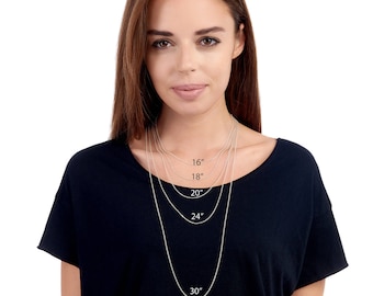Solid Sterling Silver Chain: Belcher 14&quot;, 16&quot;, 18&quot;, 20&quot;, 24&quot;, 30&quot;, 32&quot; Classic Silver Necklace