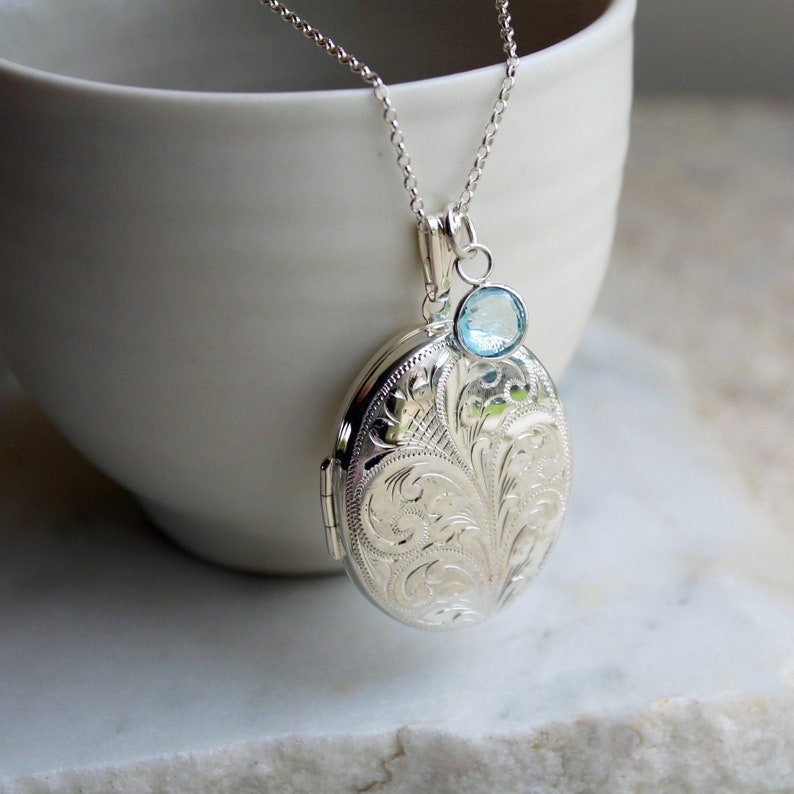 extra large sterling silver locket